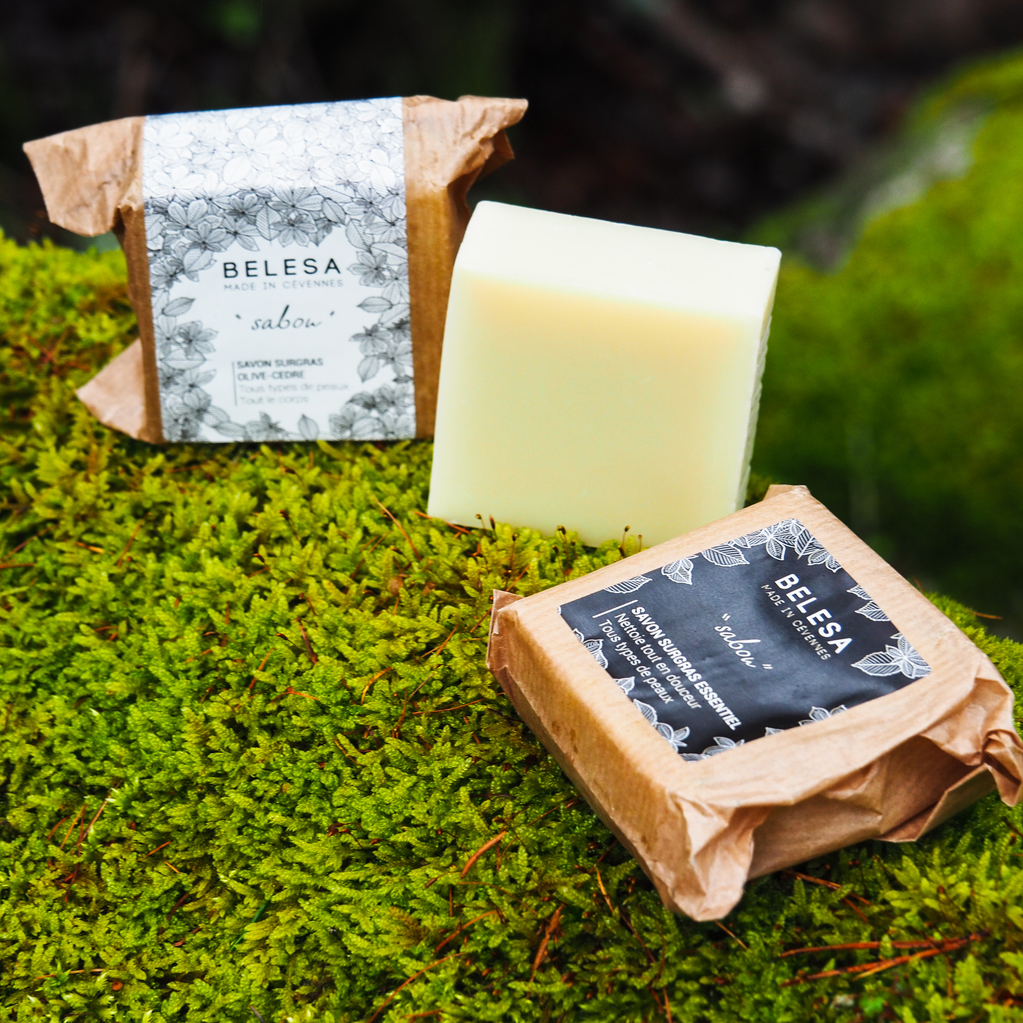 Savon surgras "Amande-Lavande" essentiel "Sabou" - 90g – Image 2