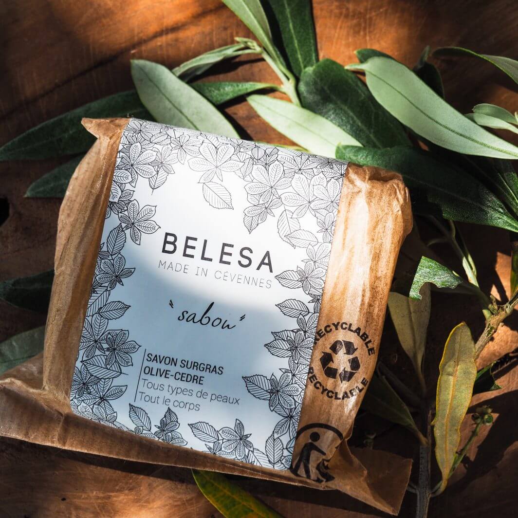 Savon surgras "OLIVE - CEDRE" Essentiel "Sabou" 90g